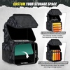 image:imageRAINSMORE 45L Fishing Backpack with Rod Holders amp Rain Cover Large 900D Waterresistant Fishing Tackle Bag Store Fishing GearBlack Blue Camouflage