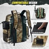 image:imageRAINSMORE 45L Fishing Backpack with Rod Holders amp Rain Cover Large 900D Waterresistant Fishing Tackle Bag Store Fishing GearKhaki Camouflage