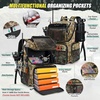 image:imageRAINSMORE 45L Fishing Backpack with Rod Holders amp Rain Cover Large 900D Waterresistant Fishing Tackle Bag Store Fishing GearKhaki Camouflage