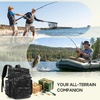image:imageRAINSMORE Fishing Backpack 45L Large Fishing Bag with 4 Rod Holders amp Insulated Cooler Professional Fishing Tackle Backpack with Rain Cover Waterproof Tackle Bag for Men Gift KhakiGrey Camouflage