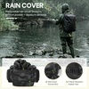 image:imageRAINSMORE Fishing Backpack 45L Large Fishing Bag with 4 Rod Holders amp Insulated Cooler Professional Fishing Tackle Backpack with Rain Cover Waterproof Tackle Bag for Men Gift KhakiGrey Camouflage
