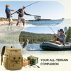 image:imageRAINSMORE Fishing Backpack 45L Large Fishing Bag with 4 Rod Holders amp Insulated Cooler Professional Fishing Tackle Backpack with Rain Cover Waterproof Tackle Bag for Men Gift KhakiKhaki