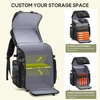 image:imageRAINSMORE Fishing Backpack 45L Large Fishing Bag with 4 Rod Holders amp Insulated Cooler Professional Fishing Tackle Backpack with Rain Cover Waterproof Tackle Bag for Men Gift KhakiGrey Camouflage