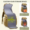image:imageRAINSMORE Fishing Backpack 45L Large Fishing Bag with 4 Rod Holders amp Insulated Cooler Professional Fishing Tackle Backpack with Rain Cover Waterproof Tackle Bag for Men Gift KhakiKhaki