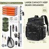 image:imageRAINSMORE Fishing Backpack 45L Large Fishing Bag with 4 Rod Holders amp Insulated Cooler Professional Fishing Tackle Backpack with Rain Cover Waterproof Tackle Bag for Men Gift KhakiGrey Camouflage