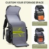 image:imageRAINSMORE Fishing Backpack 45L Large Fishing Bag with 4 Rod Holders amp Insulated Cooler Professional Fishing Tackle Backpack with Rain Cover Waterproof Tackle Bag for Men Gift KhakiBlack Camouflage
