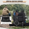 image:imageRAINSMORE Fishing Backpack with Rod Holders amp Cooler 40L Water Resistant Tackle Backpack with Rain Cover Store Fishing GearBlack