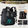image:imageRAINSMORE Fishing Backpack with Rod Holders amp Cooler 40L Water Resistant Tackle Backpack with Rain Cover Store Fishing GearCamouflage