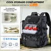 image:imageRAINSMORE Fishing Backpack with Rod Holders amp Cooler 40L Water Resistant Tackle Backpack with Rain Cover Store Fishing GearCamouflage