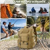 image:imageRAINSMORE Fishing Backpack with Rod Holders amp Cooler 40L Water Resistant Tackle Backpack with Rain Cover Store Fishing GearKhaki